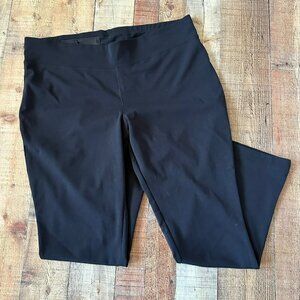 Woolrich Women's Flared Black Leggings Plus Size Sz 2XL